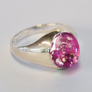 Forever into Glass ring made using cremation ashes at Langham Glass