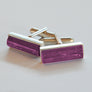 Forever into glass cremation cufflinks