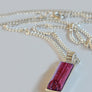 Forever into glass cremation ashes necklace
