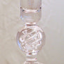 Handmade glass balmoral clear candlestick