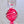 Handmade glass balmoral ruby candlestick