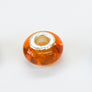 Forever into Glass Gold Charm Bracelet Bead
