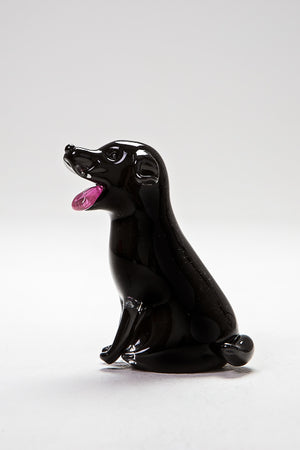 Handsome Black Labrador, made in Norfolk at Langham Glass