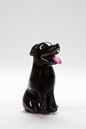 Handsome Black Labrador, made in Norfolk at Langham Glass