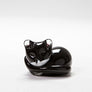 Black Cat Resting, handmade at Langham Glass in Norfolk
