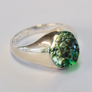 Forever into Glass ring made using cremation ashes at Langham Glass