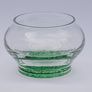 Forever into glass cremation ashes bowl