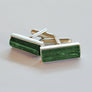 Forever into glass cremation cufflinks