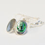 Forever into glass cremation ashes necklace