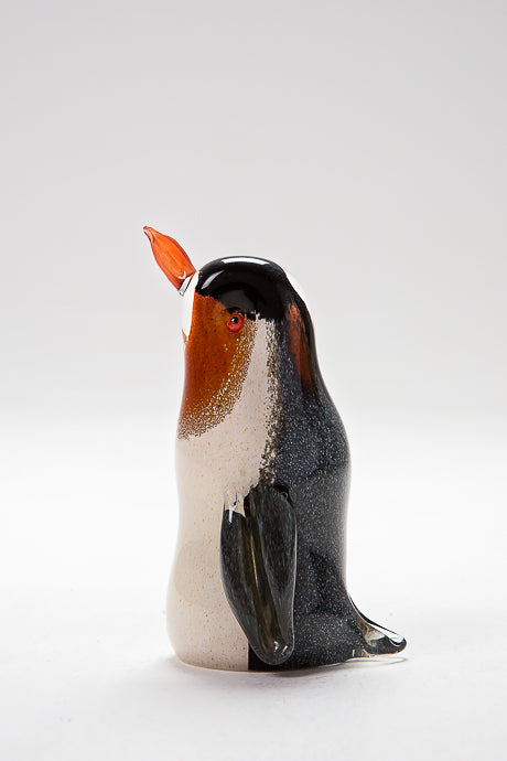 Glass Emperor Penguin made by Langham Glass, Norfolk