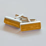 Forever into glass cremation cufflinks