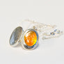 Forever into glass cremation ashes necklace