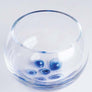 Handmade glass cosmos gold bowl