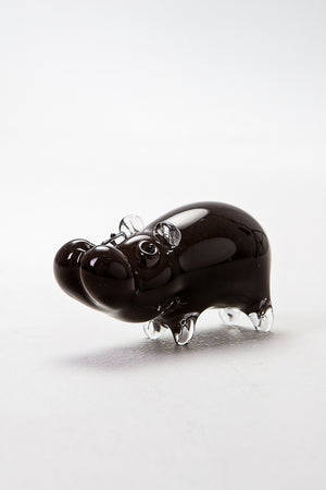 Hippo handcrafted at Langham Glass in Norfolk