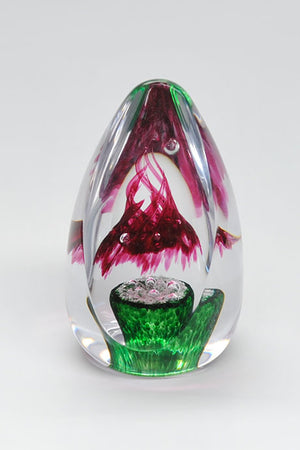 Ruby and Emerald Forever into Glass