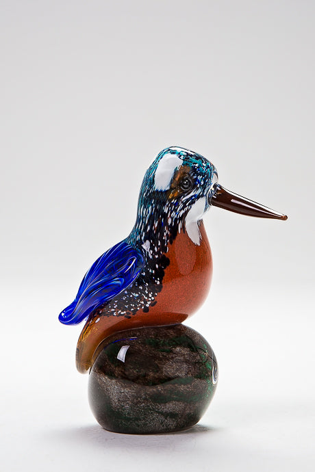 Handmade glass Kingfisher