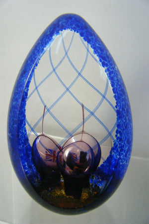 Handmade glass limited edition Lost In Time paperweight