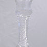 Handmade glass olde english clear candlestick