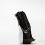 Black and white Penguin handmade in Norfolk at Langham Glass