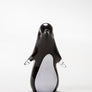 Black and white Penguin handmade in Norfolk at Langham Glass