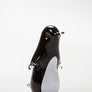 Black and white Penguin handmade in Norfolk at Langham Glass