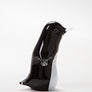 Black and white Penguin handmade in Norfolk at Langham Glass