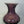 Handmade glass amethyst posy vase
