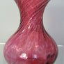Handmade glass ruby posy vase
