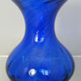 Handmade glass sapphire posy vase