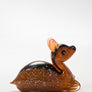 Resting Fawn handmade at Langham Glass, Norfolk