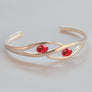 Forever into glass cremation ashes bracelet