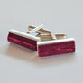 Forever into glass cremation cufflinks