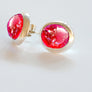 Forever into glass cremation ashes earrings