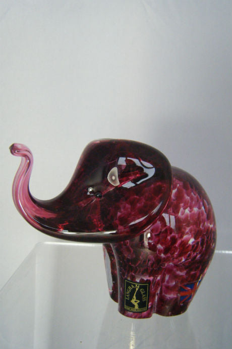 Handmade glass elephant
