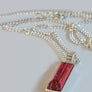 Forever into glass cremation ashes necklace