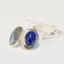 Forever into glass cremation ashes necklace