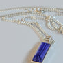 Forever into glass cremation ashes necklace