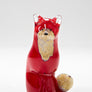 Sitting Fox, handmade by Langham Glass in Norfolk