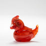 Brown Standing Hen, handmade in Norfolk by Langham Glass