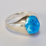 Forever into Glass ring made using cremation ashes at Langham Glass
