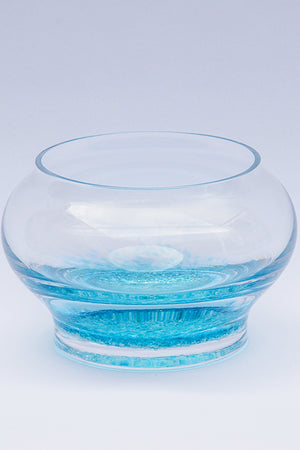 Forever into glass cremation ashes bowl