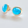 Forever into glass cremation ashes earrings