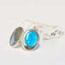 Forever into glass cremation ashes necklace