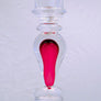 Handmade glass windsor ruby candlestick