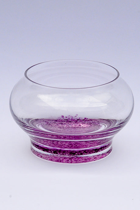 Forever into glass cremation ashes bowl