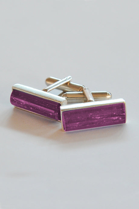 Forever into glass cremation cufflinks