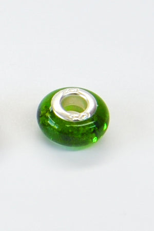 Forever into Glass Emerald Charm Bracelet Bead 