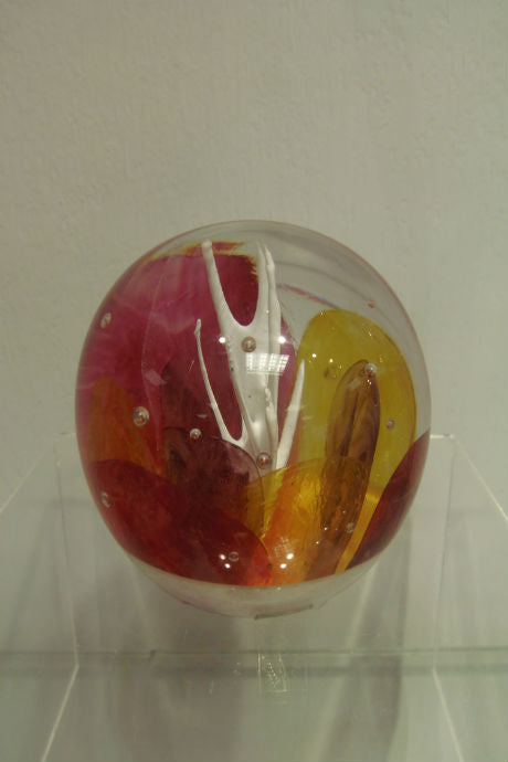 Handmade glass limited edition Destiny paperweight