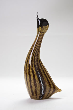 Brown Standing Duck, handmade at Langham Glass
