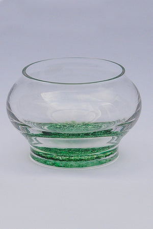 Forever into glass cremation ashes bowl